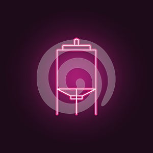 tank icon. Elements of Manufacturing in neon style icons. Simple icon for websites, web design, mobile app, info graphics