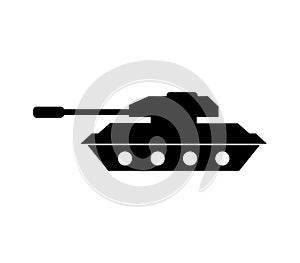 Tank icon illustrated in vector on white background