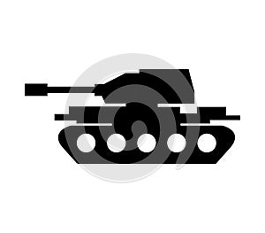 Tank icon illustrated in vector on white background