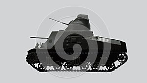 Tank Isolated White Background, Tank, War, Toy Tank, War Concept