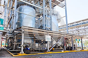 Tank storage chemical production