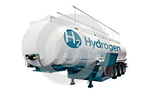 Tank trailer with hydrogen