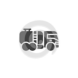Tank truck vector icon