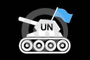 Tank of United Nations Peacekeeping Forces