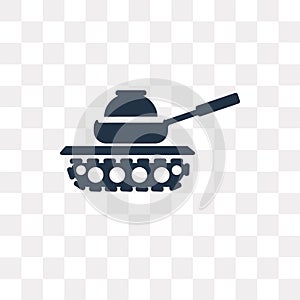 Tank vector icon isolated on transparent background, Tank trans