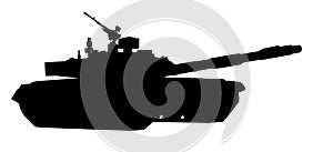 Tank vector silhouette