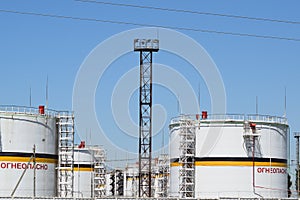 Tank the vertical steel. Capacities for storage of oil products