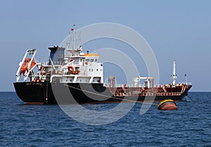 Tanker crude oil carrier ship