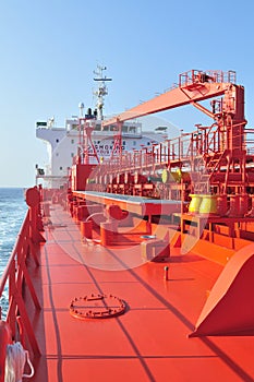 Tanker crude oil carrier ship