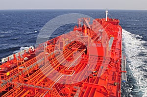 Tanker crude oil carrier ship