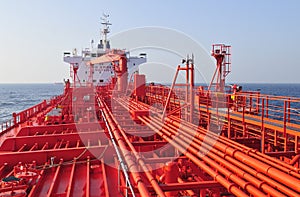 Tanker crude oil carrier ship