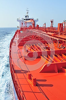 Tanker crude oil carrier ship