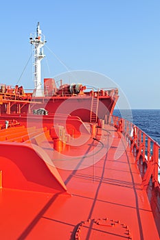 Tanker crude oil carrier ship