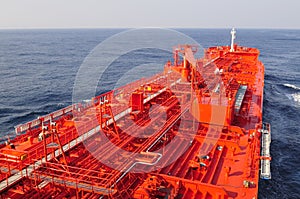 Tanker crude oil carrier ship