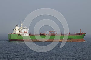 Tanker crude oil carrier ship