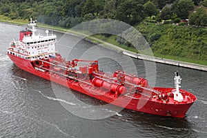 Tanker on Kiel Canal