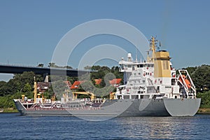 Tanker on Kiel Canal