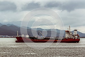 Tanker on the roads in anticipation of loading