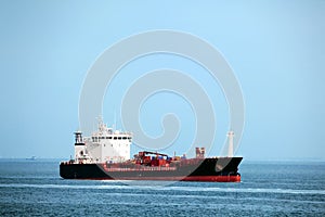 Tanker ship at sea