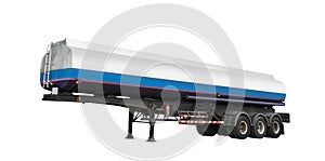 Tanker trailer fuel for transport isolated
