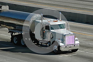 Tanker Truck on Freeway