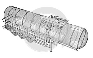 Tanker Truck Isolated