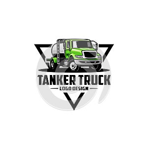 tanker truck logo vector