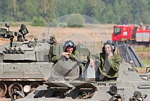 Tankmen in the tank
