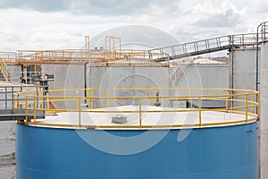 Tanks Blue and Concrete