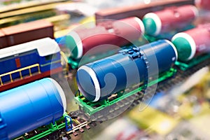 Tanks freight train toy railway