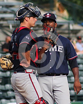 Tanner Murphy and Oriel Caicedo, Rome Braves