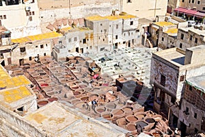 Tanneries, Fes Morocco