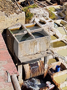 Tannery in Fes, Morocco