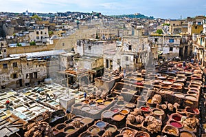 Tannery in Fez, Morocco