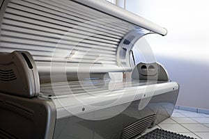 Tanning bed in a salon