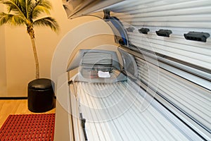 Tanning Bed Solarium At Health Club Spa