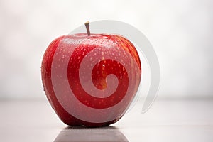 Tantalizing Red apple blurred. Generate Ai