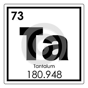 Tantalum chemical element photo