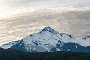 Tantalus Mountain in Vancouver BC Canada Range Closeup