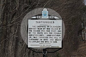 Tantiusques sign (massachusetts)
