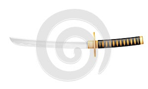 Tanto dagger ninja weapon japanese warrior assassin vector illustration