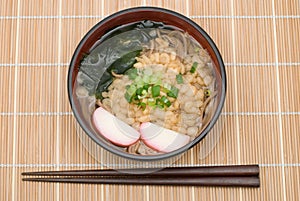 Tanuki soba noodles