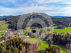 Tanvaldsky Spicak Mountain in Spring