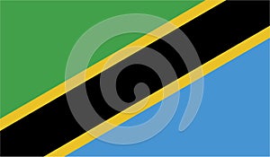 Tanzania Flag Vector Illustration EPS