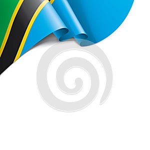 Tanzania flag, vector illustration on a white background