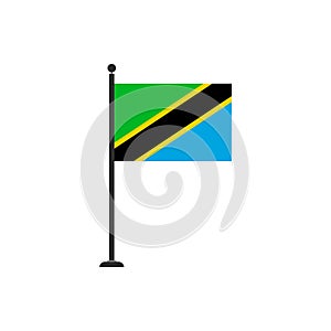 Tanzania flag vector isolated 3