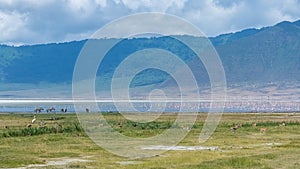 Tanzania, view of the Ngorongoro crater