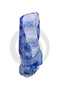 Tanzanite on a white background