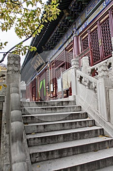 TanZhe temple landscape, historic buildings.