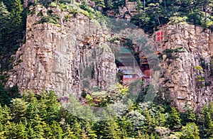 Taoist temple in the Mountain Hengshan(Northern Great Mountain). photo